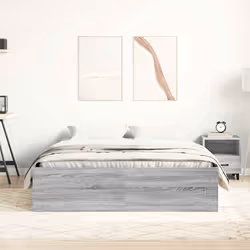 vidaXL Giroletto Grigio Sonoma 160x200 cm - Vista aggiuntiva 3