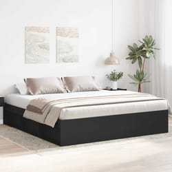 vidaXL Giroletto Nero 180x200 cm Super King
