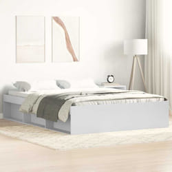 Giroletto Bianco 120x190 cm Small Double Vidaxl 57498