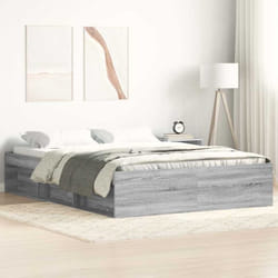 Vidaxl - Giroletto Grigio Sonoma 120x190 cm Small Double 99696