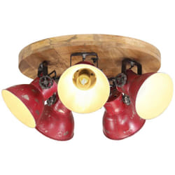 Lampada da Soffitto 25 w Rosso Anticato 50x50x25 cm E27 Vidaxl 100437
