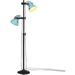 Vidaxl - Lampada da Terra 25 w Blu Anticato 25x25x90/140 cm E27