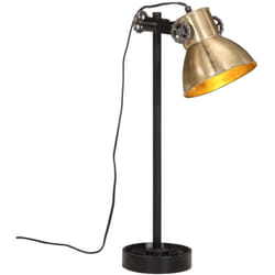 Lampada a Scrivania 25 w Ottone Anticato 15x15x55 cm E27 Vidaxl 451865