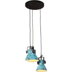 Vidaxl - Lampada Pensile 25 w Blu Anticato 30x30x100 cm E27 590642