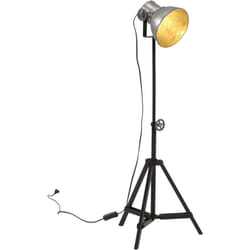 Vidaxl - Lampada da Terra 25 w Argento Vintage 35x35x65/95 cm E27