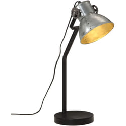 Lampada da Scrivania 25 W Argento Vintage 17x17x60 cm E27 vidaXL979680