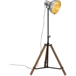 Vidaxl - Lampada da Terra 25 w Argento Vintage 75x75x90-150 cm E27 408634