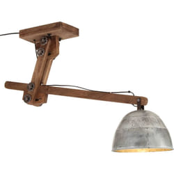 Lampada da Soffitto 25 w Argento Vintage 105x30x65-108cm E27 Vidaxl 982311