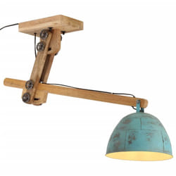 Lampada da Soffitto 25 w Blu Anticato 105x30x65-108cm E27 Vidaxl