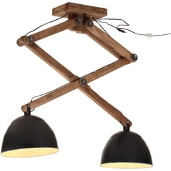 Lampada da Soffitto 25 w Nera 29x18x85 cm E27 Vidaxl 363795