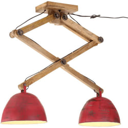 Lampada da Soffitto 25 W Rosso Anticato 29x18x85 cm E27 vidaXL691732