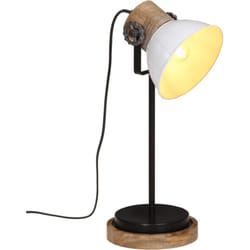Lampada da Scrivania 25 w Bianca 17x17x50 cm E27 Vidaxl 334080