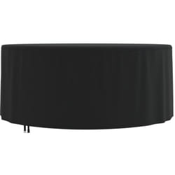 Copertura Mobili Giardino Rotonda Nera ø 182x71 cm 420D Oxford Vidaxl 75256
