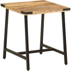 Vidaxl - Tavolino 45x45x50cm in Legno Massello di Mango e Ferro 18494
