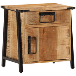 Vidaxl - Comodino 40x30x42 cm in Legno Massello di Mango 28746