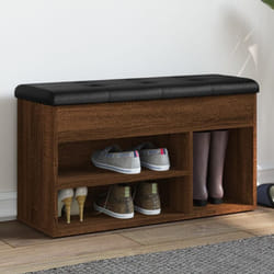 Vidaxl - Panca per Scarpe Rovere Marrone 82x32x45,5 cm Legno Multistrato