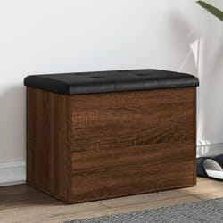 Vidaxl - Panca Portaoggetti Rovere Marrone 62x42x45 cm Legno Multistrato 68847