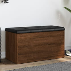 Vidaxl - Panca Portaoggetti Rovere Marrone 82x42x45 cm Legno Multistrato 53245