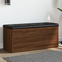 Vidaxl - Panca Portaoggetti Rovere Marrone 102x42x45cm Legno Multistrato 38990