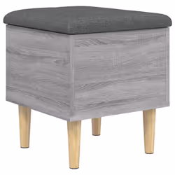 Panca Portaoggetti Grigio Sonoma 42x42x46 cm Legno Multistratocod mxl 109646 - Vista aggiuntiva 2