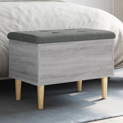 Vidaxl - Panca Portaoggetti Grigio Sonoma 62x42x46 cm Legno Multistrato 90823