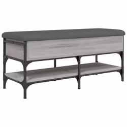 vidaXL Panca Porta Scarpe Grigio Sonoma 102x42x45 cm Legno Multistrato - Vista aggiuntiva 2