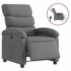 Poltrona Elettrica Reclinabile Grigio Scuro in Tessutocod mxl 84913 - Vista aggiuntiva 2