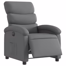Poltrona Elettrica Reclinabile Grigio Scuro in Tessutocod mxl 84913 - Vista aggiuntiva 3