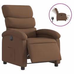 Poltrona Elettrica Reclinabile Marrone in Tessutocod mxl 132848 - Vista aggiuntiva 2