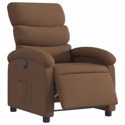 Poltrona Elettrica Reclinabile Marrone in Tessutocod mxl 132848 - Vista aggiuntiva 3