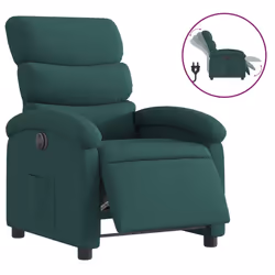 Poltrona Elettrica Reclinabile Verde Scuro in Tessutocod mxl 93116 - Vista aggiuntiva 2