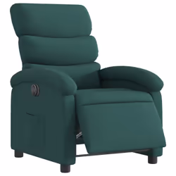 Poltrona Elettrica Reclinabile Verde Scuro in Tessutocod mxl 93116 - Vista aggiuntiva 3