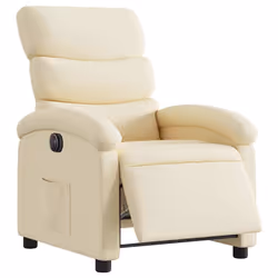 Poltrona Elettrica Reclinabile Crema in Tessutocod mxl 108867 - Vista aggiuntiva 3