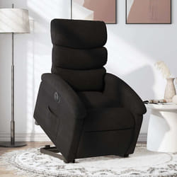 Poltrona Alzapersona Reclinabile Elettrica Nera in Tessutocod mxl 133220
