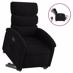 Poltrona Alzapersona Reclinabile Elettrica Nera in Tessutocod mxl 133220 - Vista aggiuntiva 2
