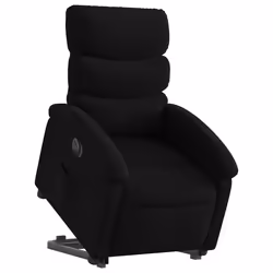 Poltrona Alzapersona Reclinabile Elettrica Nera in Tessutocod mxl 133220 - Vista aggiuntiva 3