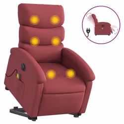 VidaXL 3204017, Tessuto, Rosso, Schiuma, 110 kg, 700 mm, 920 mm