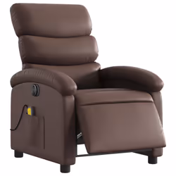 Poltrona Massaggiante Elettrica Marrone in Similpellecod mxl 85085 - Vista aggiuntiva 3