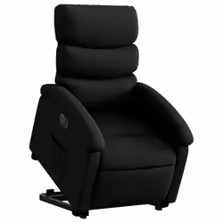 Poltrona Alzapersona Reclinabile Elettrica Nera in Similpellecod mxl 89671 - Vista aggiuntiva 3