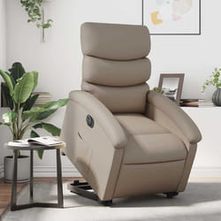 Poltrona Alzapersona Reclinante Elettrica Cappuccino Similpellecod mxl 113672