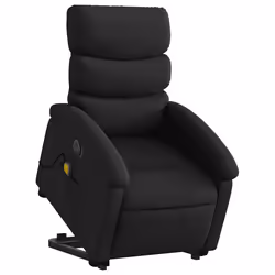 Poltrona Alzapersona Massaggiante Elettrica Nera in Similpellecod mxl 85117 - Vista aggiuntiva 3