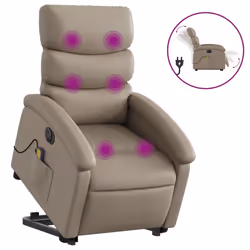 VidaXL 3204067, Ecopelle, Cappuccino, Schiuma, 110 kg, 700 mm, 920 mm