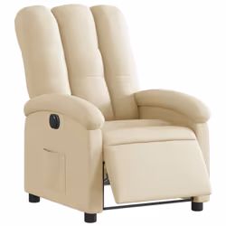 Poltrona Elettrica Reclinabile Crema in Tessutocod mxl 91867 - Vista aggiuntiva 3