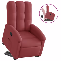 VidaXL 3204095, Tessuto, Rosso, Schiuma, 110 kg, 700 mm, 930 mm