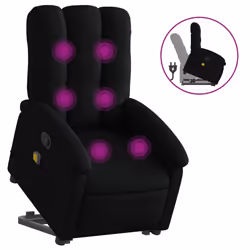 VidaXL 3204106, Tessuto, Nero, Schiuma, 110 kg, 700 mm, 930 mm