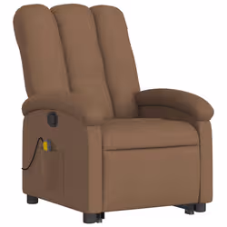 VidaXL 3204108 sedia massaggiante elettrica Marrone Tessuto - Vista aggiuntiva 4