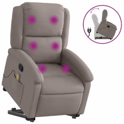VidaXL 3204184, Tessuto, Grigio talpa, Schiuma, 110 kg, 710 mm, 865 mm