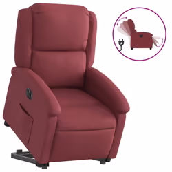 VidaXL 3204191, Tessuto, Rosso, Schiuma, 110 kg, 710 mm, 865 mm