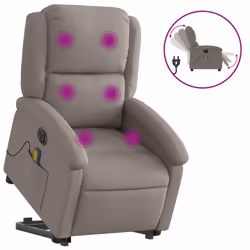 VidaXL 3204208, Tessuto, Grigio talpa, Schiuma, 110 kg, 710 mm, 865 mm