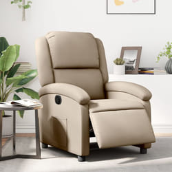 Vidaxl - Poltrona Reclinabile Elettrica Cappuccino in Similpelle 94328